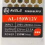 MaBricole | AVEL | Convertisseur et stabilisateur | Transformateur AC/DC entrée 190-240V AC sortie 12V DC 150W 12.5A AVEL | AL-150W12V