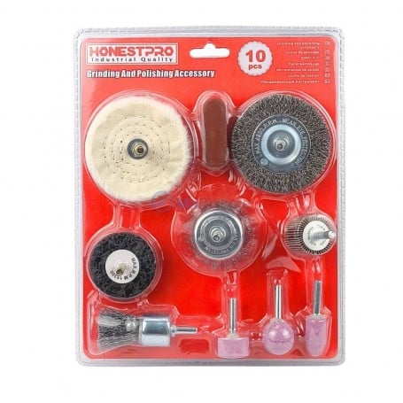Lot 100 Têtes De Polissage & Meulage 3 Mm – Accessoires Rotatifs Multifonctions Pour Métaux, Bois, Bijoux & Plus