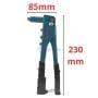 MaBricole | HONESTPRO | Autre outils | Riveteuse manuelle 2.4/3.2/4.0/4.8 mm longueur de 230 mm avec 60 rivets HONESTPRO | YAH0520