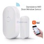 مستشعر واي فاي للأبواب والنوافذ إشعار على الهاتف، بدون إنذار مدمج تثبيت بلاصق يعمل مع Tuya Smart