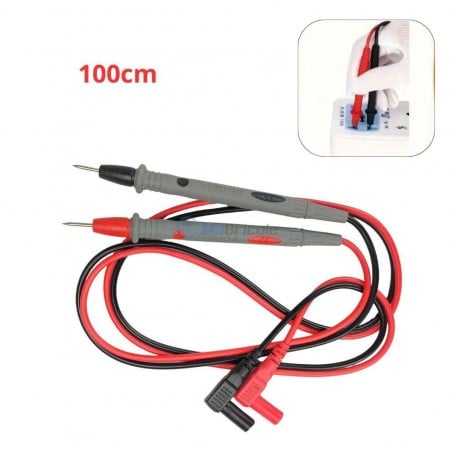 MaBricole | | Accessoires d'électricité | Câbles de test multimètre 100 cm Pointes de mesure rouge/noir