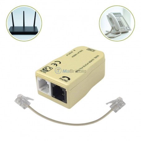 فلتر XDSL/POTS لفصل خط الهاتف والإنترنت