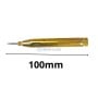 Testeur de circuit automobile doré de 100 mm avec une pointe fine, adapté pour 6-12-24V