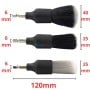 MaBricole | | Pour perceuse et visseuse | Ensemble de 3 Pcs brosses de nettoyage pour perceuse électrique 120 mm embouts hexagonaux 6 mm