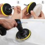 MaBricole | | Pour perceuse et visseuse | Kit de ponçage polissage, Ensemble 9 pcs d'éponge de polissage 80mm avec plateau et embout