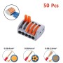 MaBricole | | Accessoires d'électricité | Lot de 50 Connecteurs électrique rapide 5pins 32A 0,08-2,5mm Certification CQC | PCT-215-50P