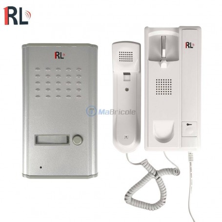 إنترفون صوتي بسلكين وحدة خارجية مع زر نداء + سماعة داخلية | RL-3208A