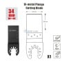MaBricole | HONESTPRO | Pour outil multifoncion | Ensemble de 3 lames pour outil multifonction Formes variées bois et plastique | YAG2021
