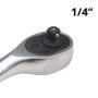 MaBricole | HONESTPRO | Clé et douille | Clé à cliquet 1/4" longueur 155mm en CR-V HONESTPRO | YAD1101