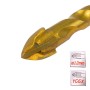 MaBricole | HONESTPRO | Pour perceuse et visseuse | Foret pour verre et carrelage 12 mm carbure de tungstène YG6X queue hexagonale 6 mm HONESTPRO | YAT1184