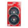 Deux disques diamant 115×22.2 mm dans blister rouge pour découpe de divers matériaux
