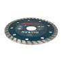 Disque diamant de 115 mm avec segments pour coupe matériaux durs comme marbre ou béton