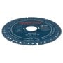 Disque diamant bleu pour coupe multifonction matériaux divers, trou central rond.