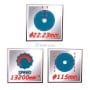 Illustration des dimensions et vitesse maximale du disque diamant multifonction