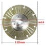 Disque diamant électrolytique de 115 mm avec fixation M14 pour découpe et meulage, à surface texturée et segmentée.