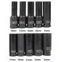 MaBricole | HONESTPRO | Clé et douille | Douilles à chocs 10-12-13-14-15-17-19-21-22-24mm longueur 78mm 1/2" en Cr-V 10pcs HONESTRPO | YAD1225