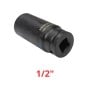 MaBricole | HONESTPRO | Clé et douille | Douilles à chocs 10-12-13-14-15-17-19-21-22-24mm longueur 78mm 1/2" en Cr-V 10pcs HONESTRPO | YAD1225