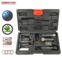 Coffret d'outil de calage moteur diesel pour voitures VAG avec emplacement mousse et logos marques