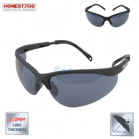 MaBricole | HONESTPRO | Protection des yeux | Lunettes de sécurité multi-usage anti-UV, lentille épaisseur 2mm HONESTPRO | YAP1111