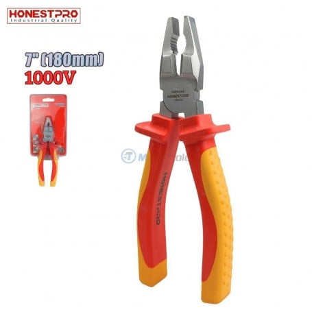 MaBricole | HONESTPRO | Pinces | Pince universelle isolée 1000V longueur 200mm en chrome-vanadium HONESTPRO | YAP0442