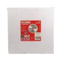 Disque de coupe pour bois HONESTPRO avec 24 dents en carbure de tungstène visible sur l'étiquette rouge d'une boîte blanche.