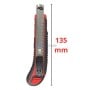 MaBricole | HONESTPLUS | Outils de découpe | Cutter utilitaire 135mm avec 5 lames 9×80mm HONESTPLUS | HT-8618