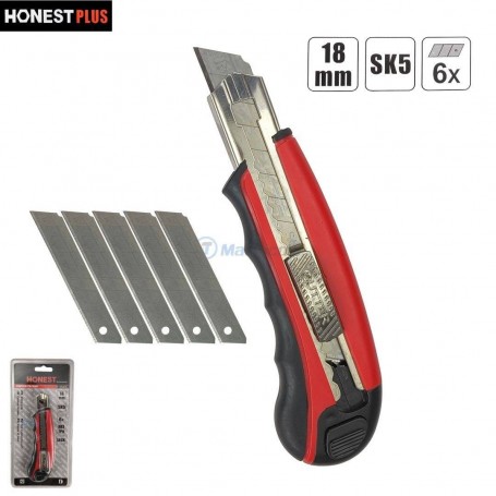 قاطع يدوي 155مم مع 6 شفرات 18×100مم هوناست بليس | HT-8619