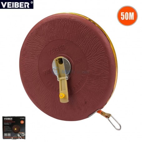 MaBricole | VEIBER® | Outils de mesure | Décamètre à Ruban 50M bande en fibre VEIBER | 177620