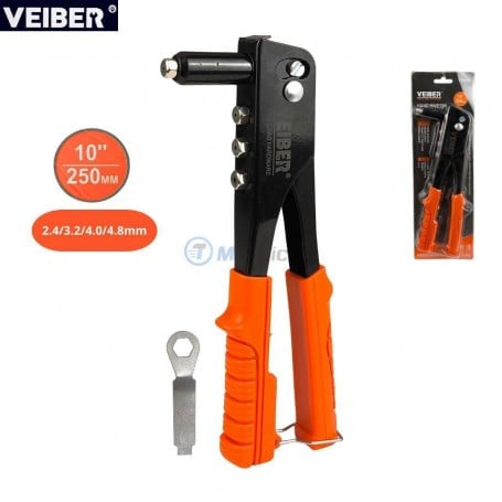 MaBricole | VEIBER® | Pinces | Riveteuse manuelle 2.4/3.2/4.0/4.8 mm longueur 250mm VEIBER | 176058