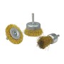 MaBricole | VEIBER® | Pour perceuse et visseuse | Jeu de 3 brosses métalliques circulaires 25/50/65mm tige 5mm VEIBER | 162401