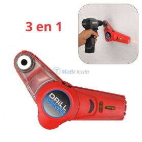 أداة توجيه 3 في 1، دليل حفر مع ليزر وملتقط غبار، تثبيت بالشفط