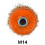 MaBricole | VEIBER® | Pour meuleuse | Brosse métallique coupelle 3" avec filetage M14 VEIBER | 176108
