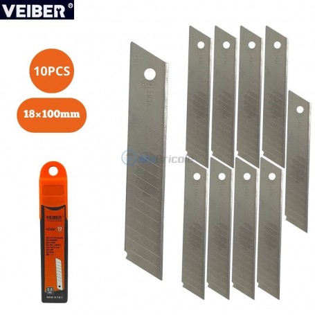مجموعة 10 شفرات القاطع 18×100مم سمك0.6مم فايبر | 182098