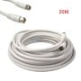Câble coaxial RG6U 75 Ohms avec connecteurs F vissés longueur 20 mètres compatible Smart TV et TV Pro