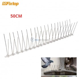 Pointes dissuasives en acier inoxydable 50cm pour oiseaux, bande anti-pigeons pour balcons, avant-toits et jardin GSFIXTOP