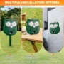 Répulsif à animaux à ultrasons avec capteur à angle de 120° portée jusqu’à 30 Ft Charge par panneau solaire ou USB