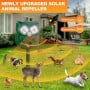 Répulsif à animaux à ultrasons avec capteur à angle de 120° portée jusqu’à 30 Ft Charge par panneau solaire ou USB