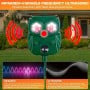 Répulsif à animaux à ultrasons avec capteur à angle de 120° portée jusqu’à 30 Ft Charge par panneau solaire ou USB