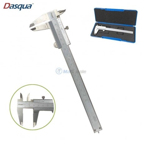 MaBricole | DASQUA | Outils de mesure | Pied à coulisse professionnel Vernier 0-150mm / 6“ précision 0,05mm / 1/128“ DASQUA | 1120-3115