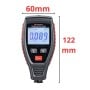 Testeur d'épaisseur de revêtement avec écran digital, affichant une mesure de 0.089 mm, dimensions 60 mm x 122 mm.