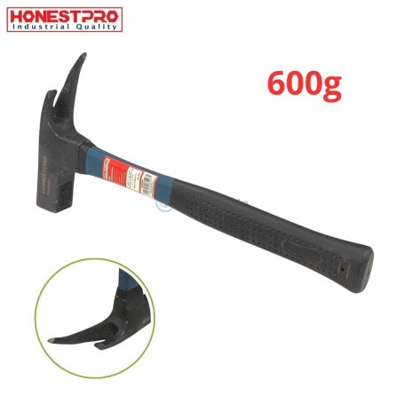 MaBricole | HONESTPRO | Marteaux et massettes | Marteau charpentier arrache-clous 600g HONESTPRO | YAH0831