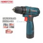 Visseuse perceuse sans fil bleue HONESTPRO avec batterie 12V 2000mAh et charge USB Type-C