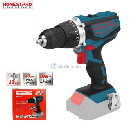 Visseuse perceuse s/fil 20V sans batterie sans chargeur HONESTRPO | YAE2375X