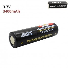 بطارية قابلة للشحن إ أم آر 18650 بسعة 3400 مللي أمبير/ساعة 3.7 فولت