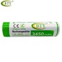 بطاريتين قابلة لإعادة الشحن أل آي أر 18650 3.7 فولط 3450 ميلي أمبير ساعي بي تي واي