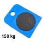Bloc de levage bleu avec surface antidérapante noire, capacité 150 kg indiquée