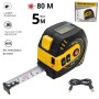 MaBricole | | Mesure et contrôle | Mètre à ruban 5 m 2 en 1, télémètre laser de 80m avec écran numérique avec cable USB