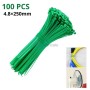 MaBricole | | Outils de serrage | Collier de serrage en plastique 4.8x250mm VERT 100 Pcs