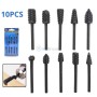 MaBricole | | Pour perceuse et visseuse | Jeu de fraises rotatives râpe à bois et PVC 3.175mm 10 pièces