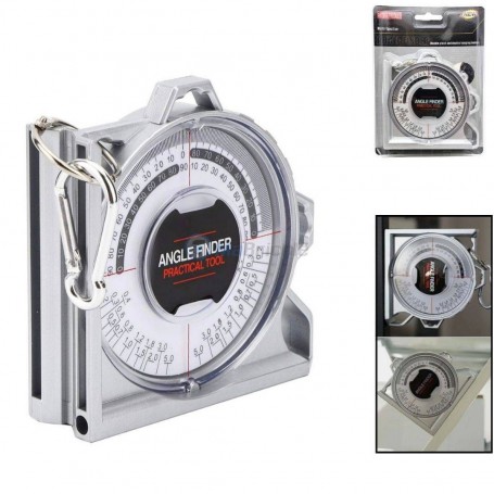 MaBricole | | Outils de mesure | Rapporteur d'angle multifonction 0-180 degrés avec aimant, portable